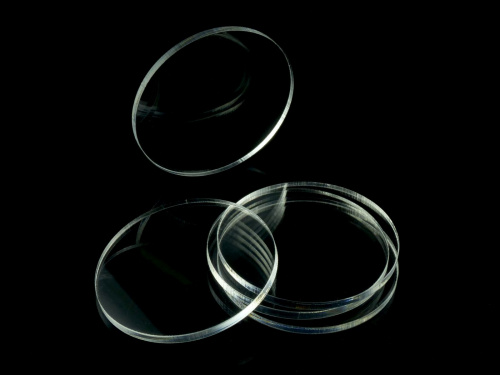 Crafters: Podstawki akrylowe - Transparentne - Okrągłe 2x60 mm (5)